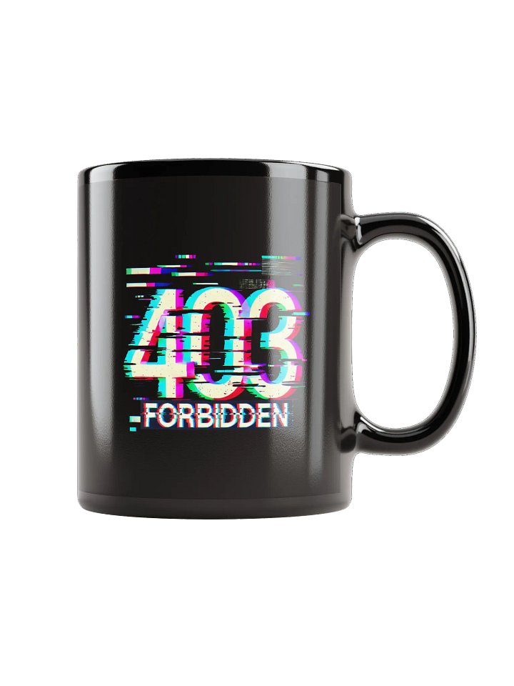 403 Error Code Forbidden Black Mug product image (1)