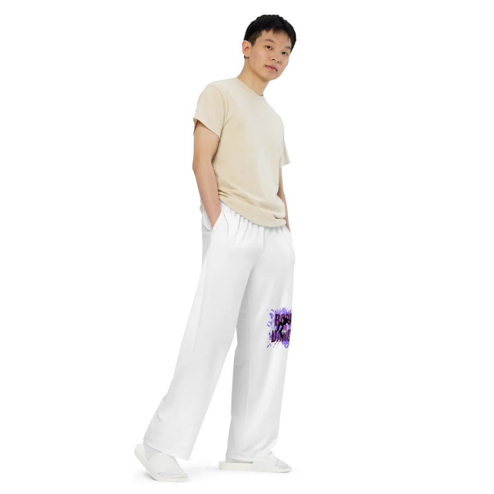 Born to Dance His Silhouette Rhythm Splatter Wide-Leg Pants product image (3)