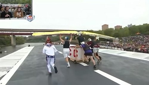 We had 2 months to build an Airplane and ride it off a 25 foot ramp. So naturally we built a 4 pack of @Captains_Patch 

Miss...