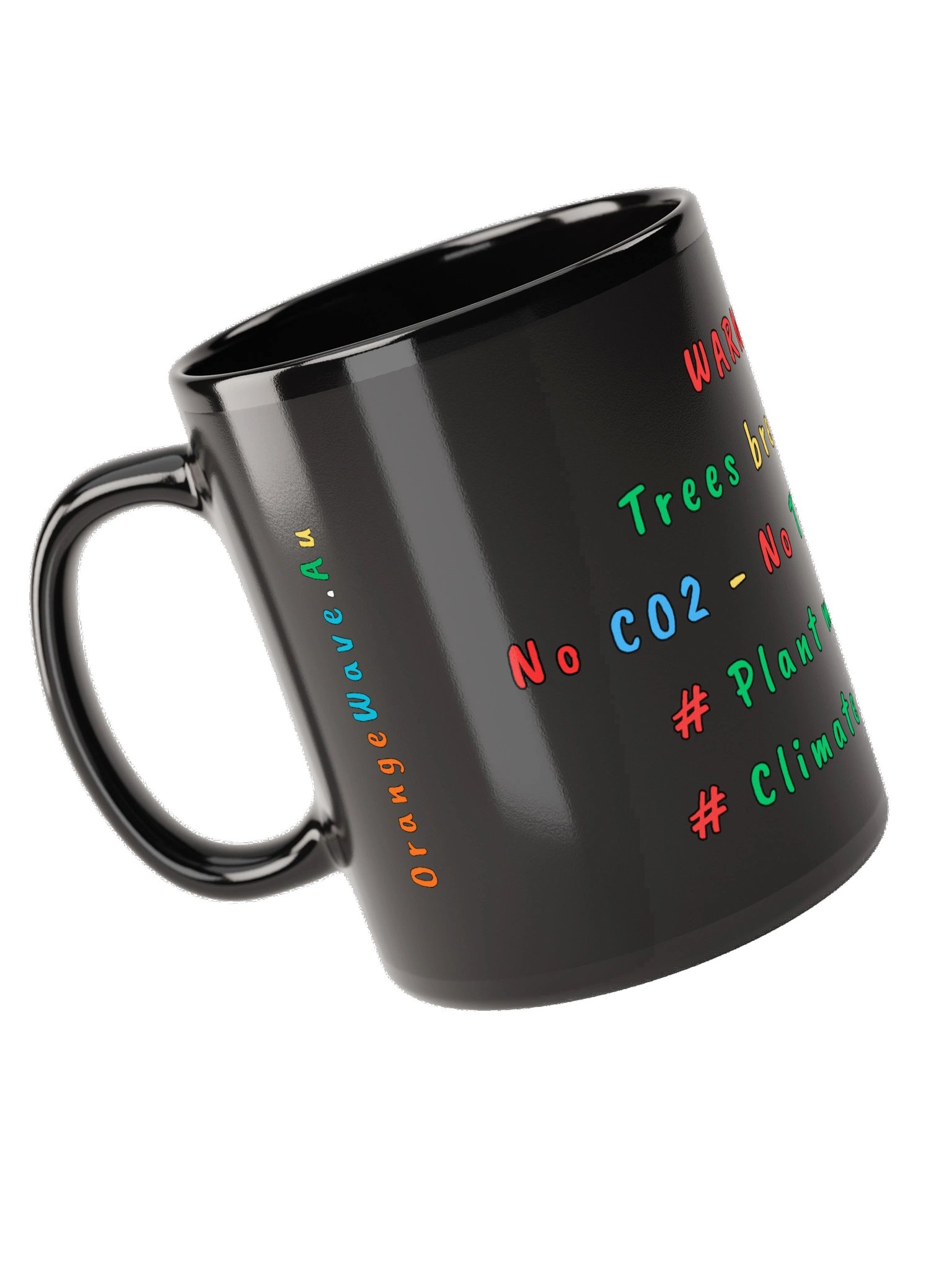 Trees Breathe CO2 - Black Mug product image (9)