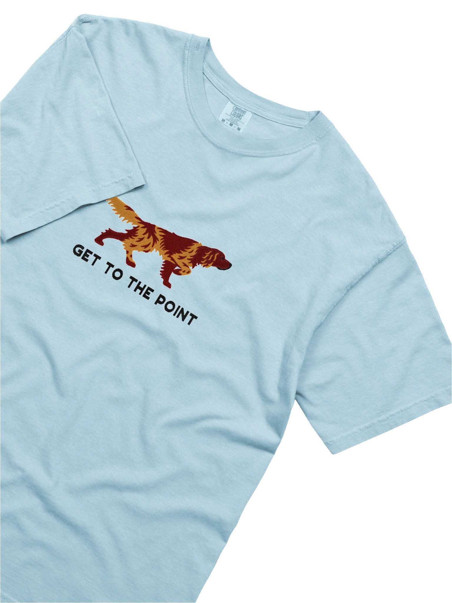 Get to the Point T-Shirt (Embroidered) of a Small Münsterländer(Liver Roan) product image (8)