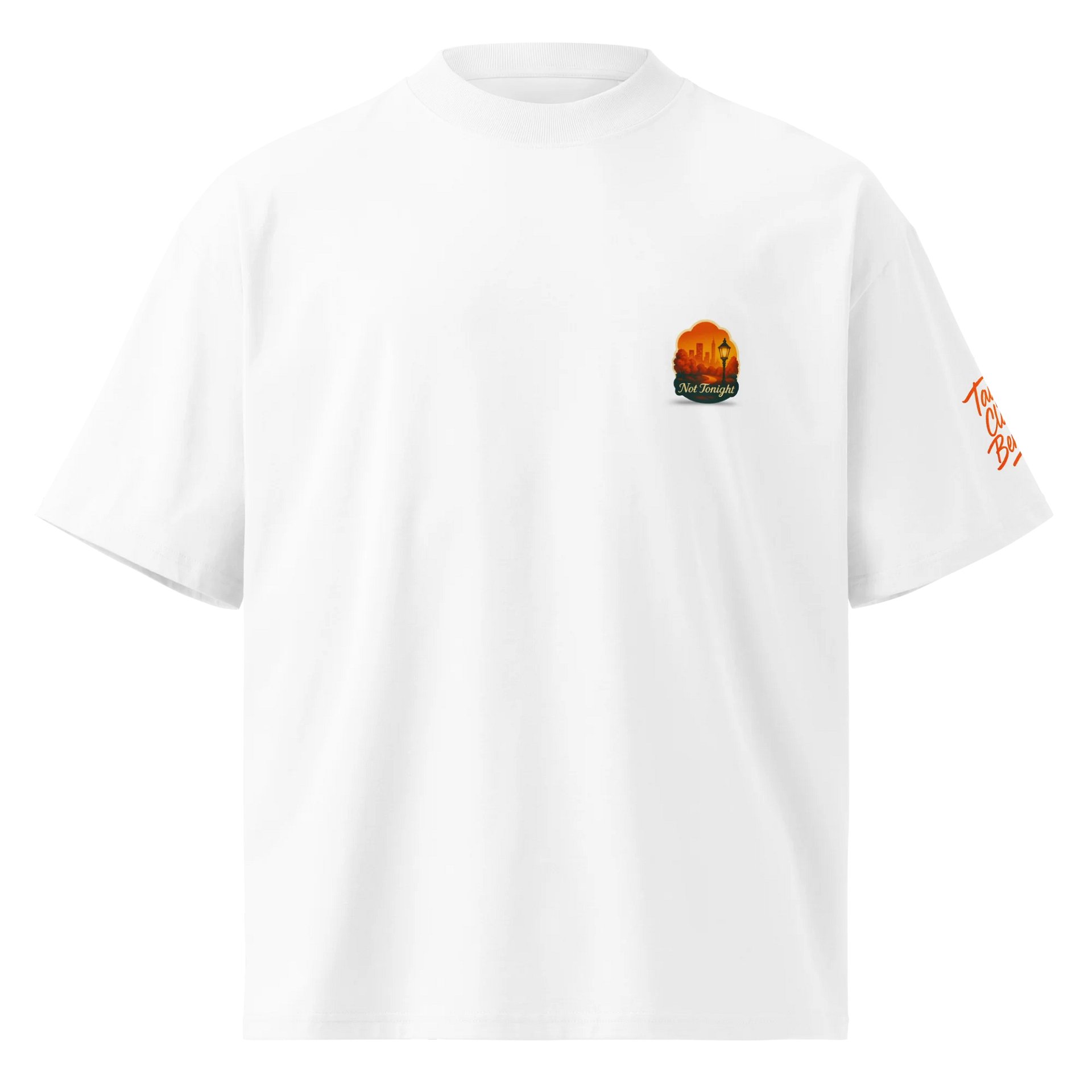 Not Tonight Oversized Tee (White) product image (1)