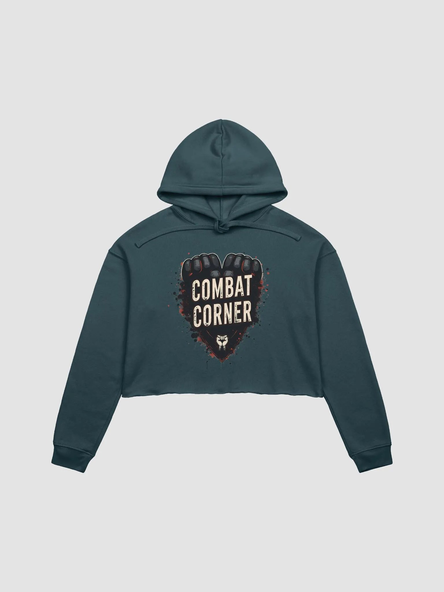 Combat Corner Fleece Crop Hoodie product image (1)