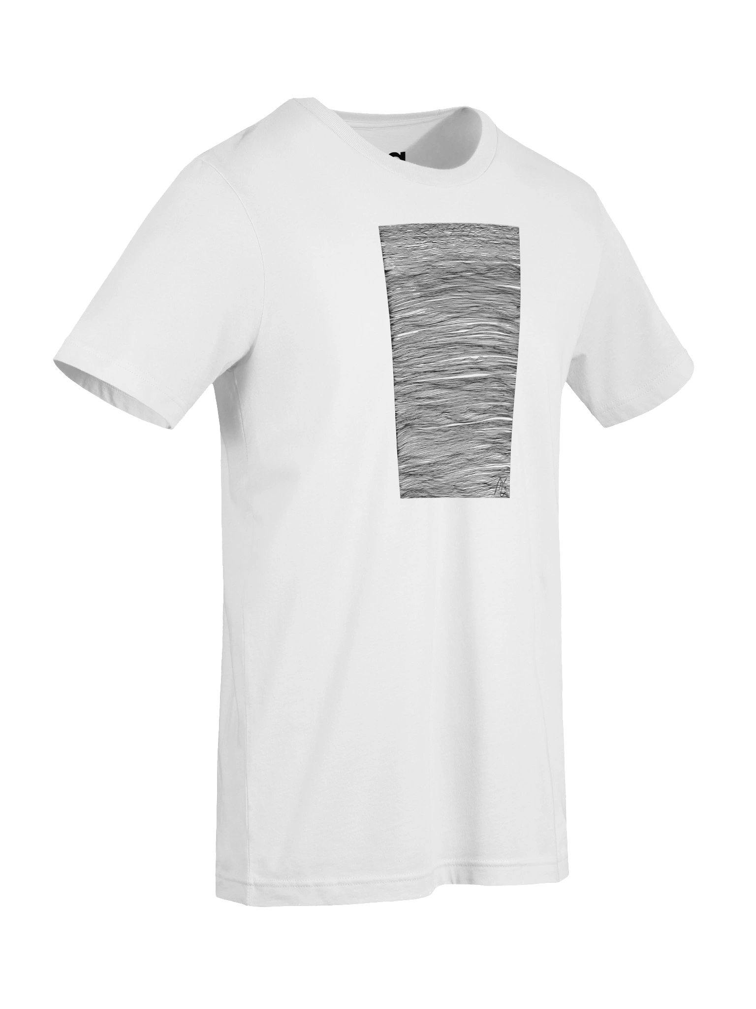 Undulating // T-shirt white product image (7)