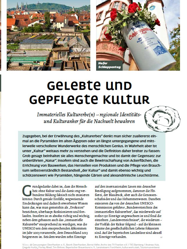 Immaterielles Kulturerbe in Oberfranken product image (1)
