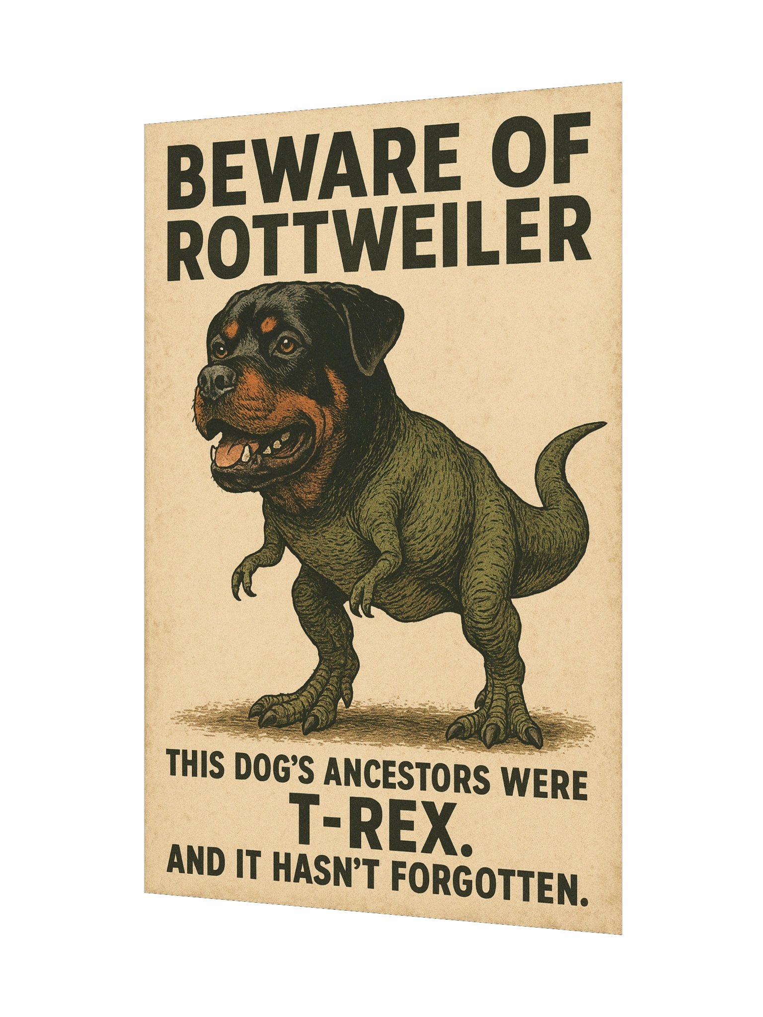 T-Rex Rottweiler Poster product image (7)