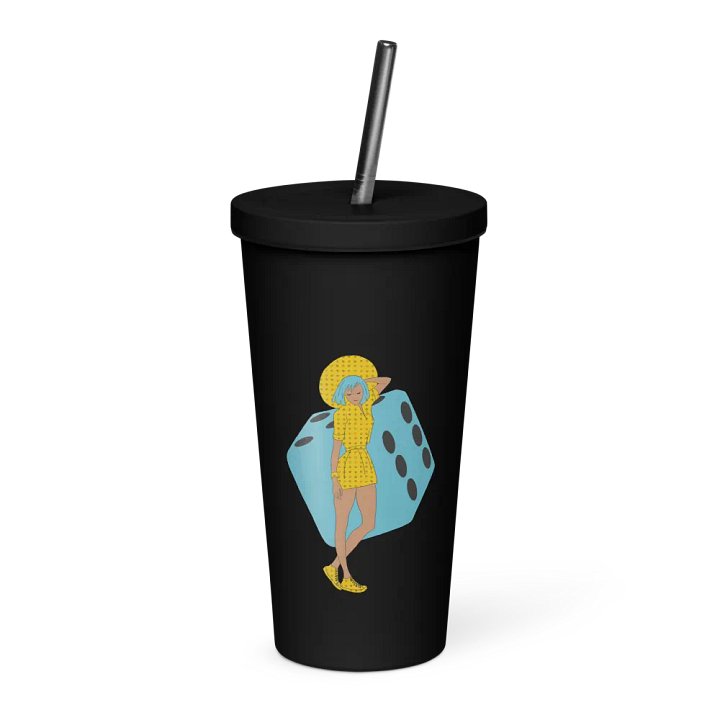 Dice Girl - Insulated Tumbler with a Straw product image (1)