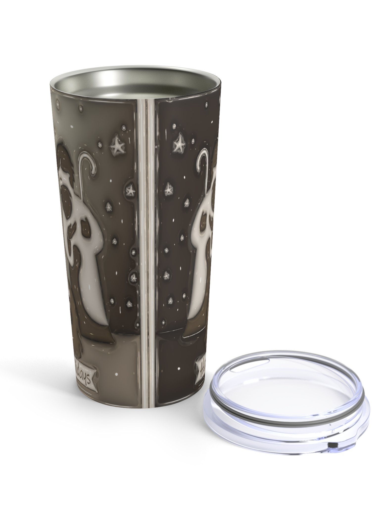 Happy Holidays Christmas Stainless Steel Tumbler product image (3)