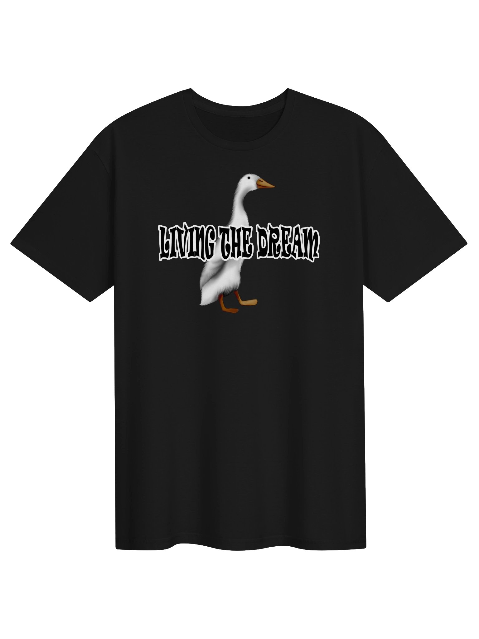 Duck "LIVING THE DREAM" T-Shirt. Unisex Gildan Softstyle T-Shirt product image (1)
