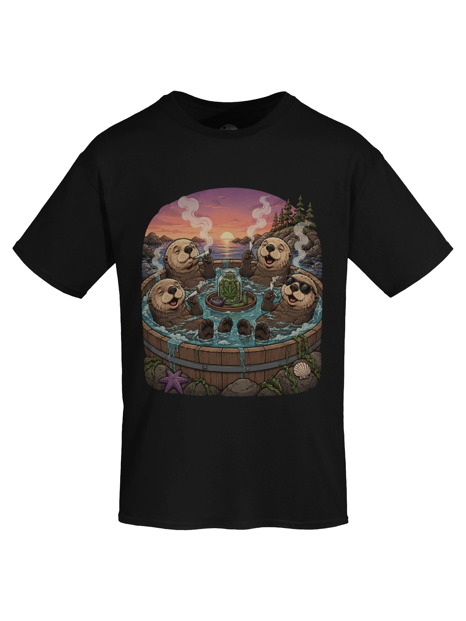 Otters Hot Tub Graphic Tee product image (5)