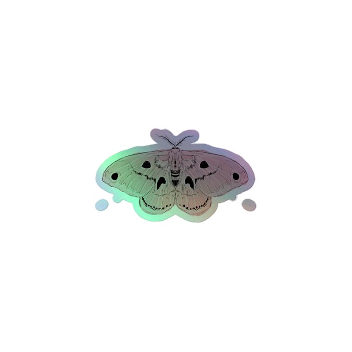 Holographic Moth Sticker product image (1)