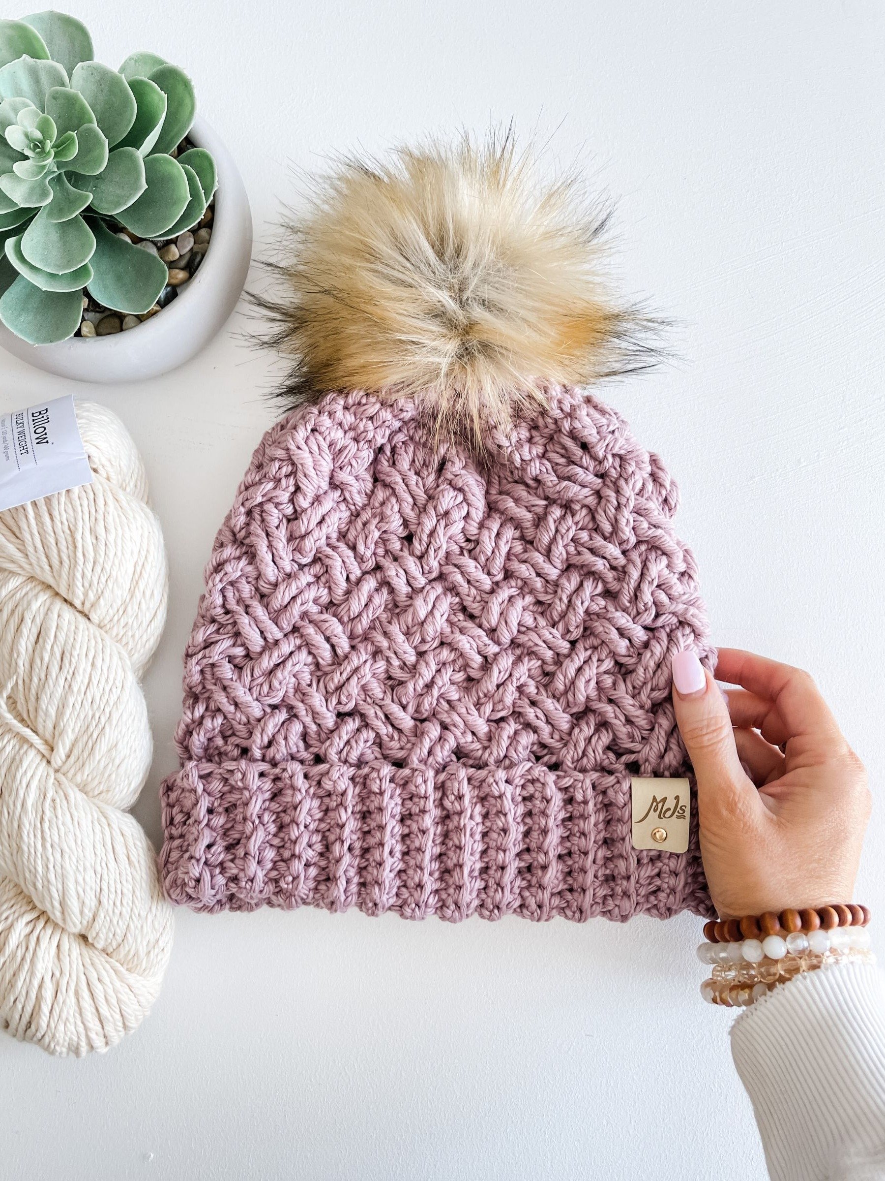 Bulky Celtic Beanie Crochet Pattern product image (3)
