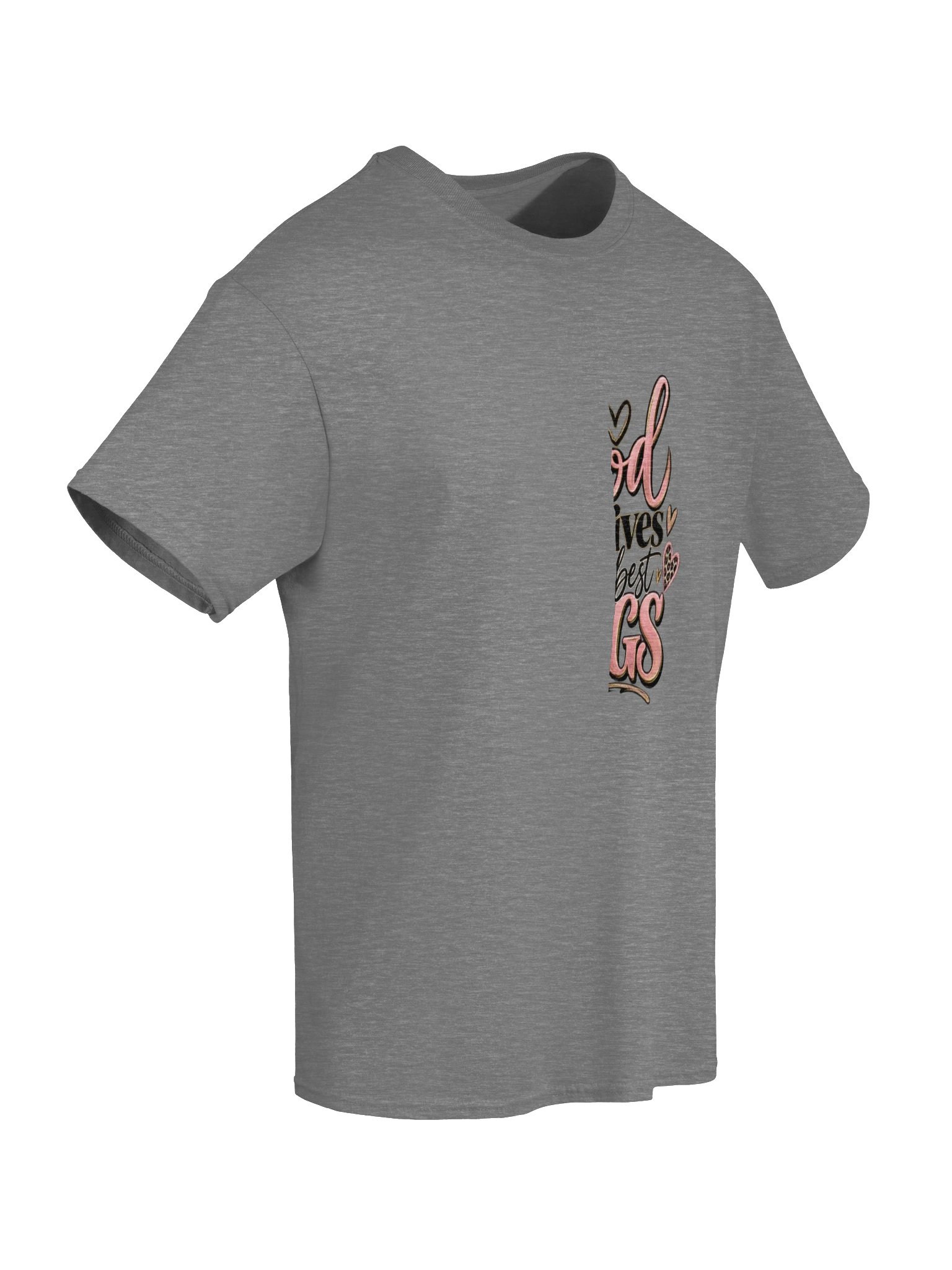 God Gives the Best Hugs Pink Heart Tee product image (39)