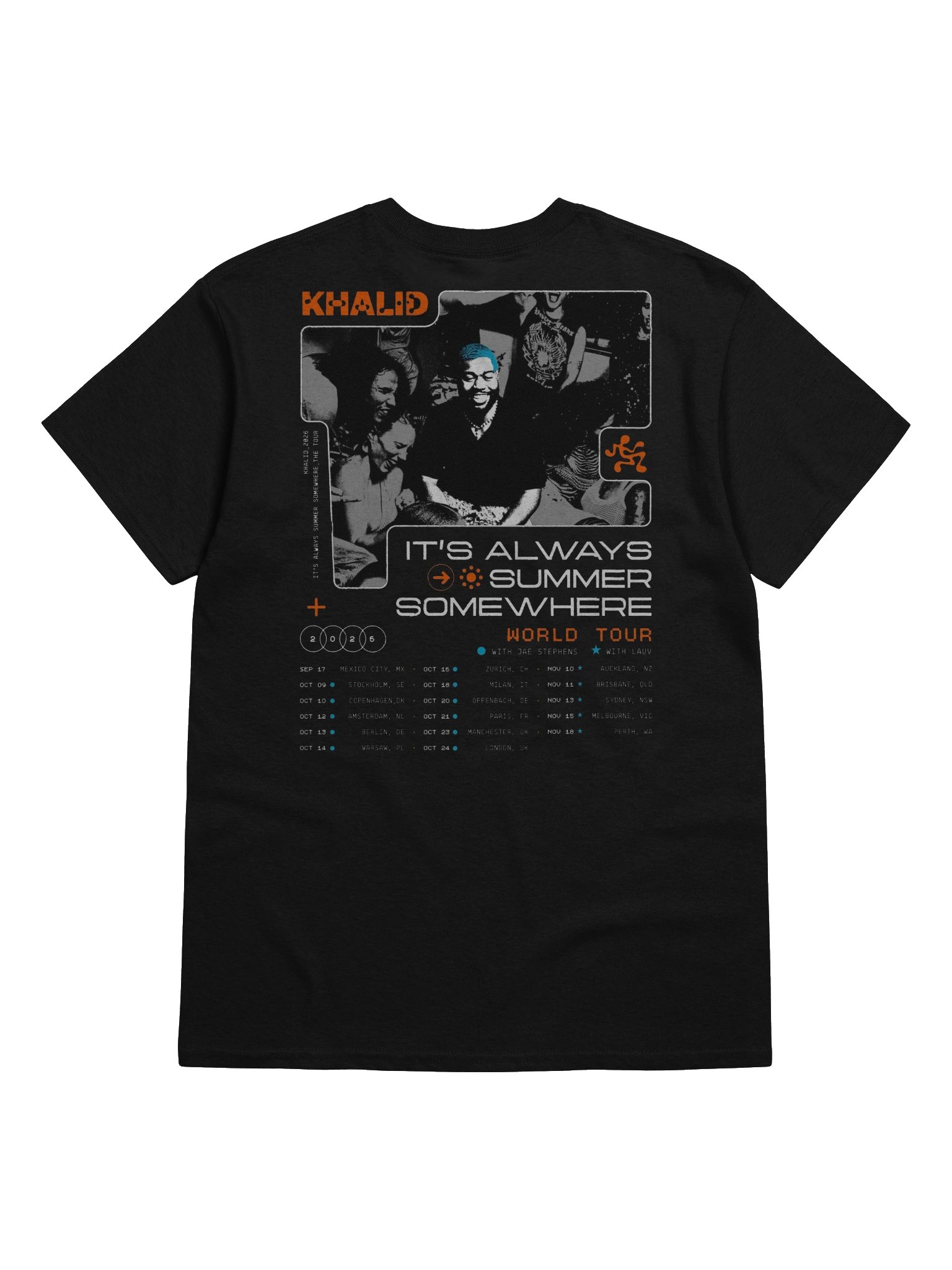 Official Khalid World Tour 2026 Tshirt product image (2)