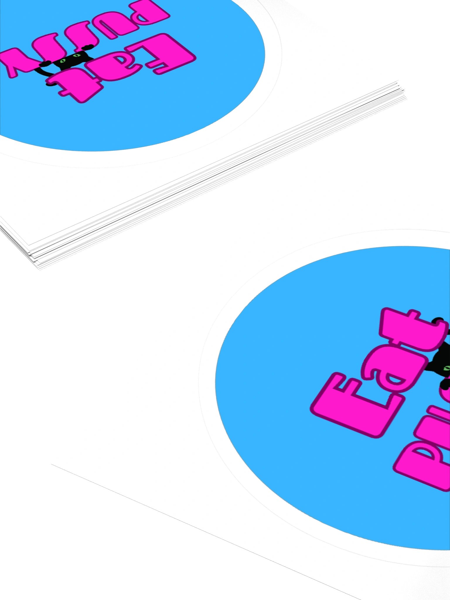 Eat P*ssy Circle Sticker product image (4)