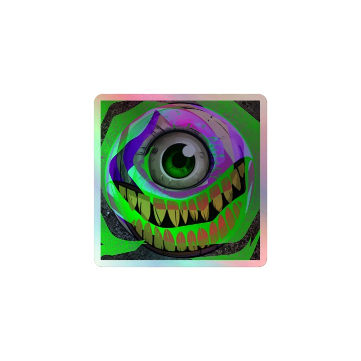 TIER 3 TWISTED EYEBALL KISS-CUT HOLOGRAPHIC STICKER product image (1)