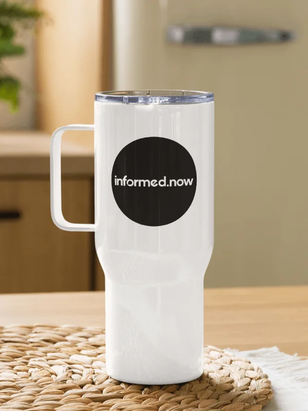 informed.now Travel Mug with Handle (Black) product image (2)