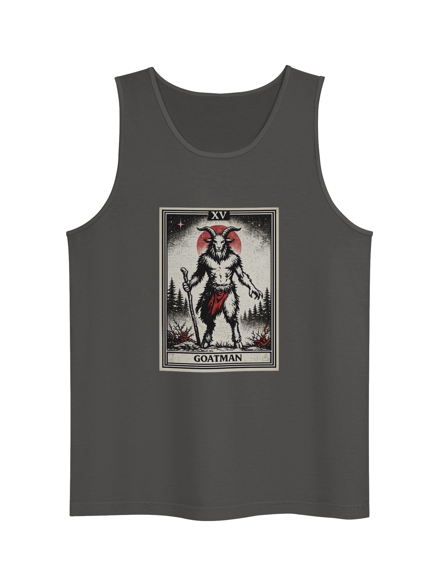 GOATMAN- THE DEVIL- UNISEX GARMENT DYED TANK TOP product image (7)