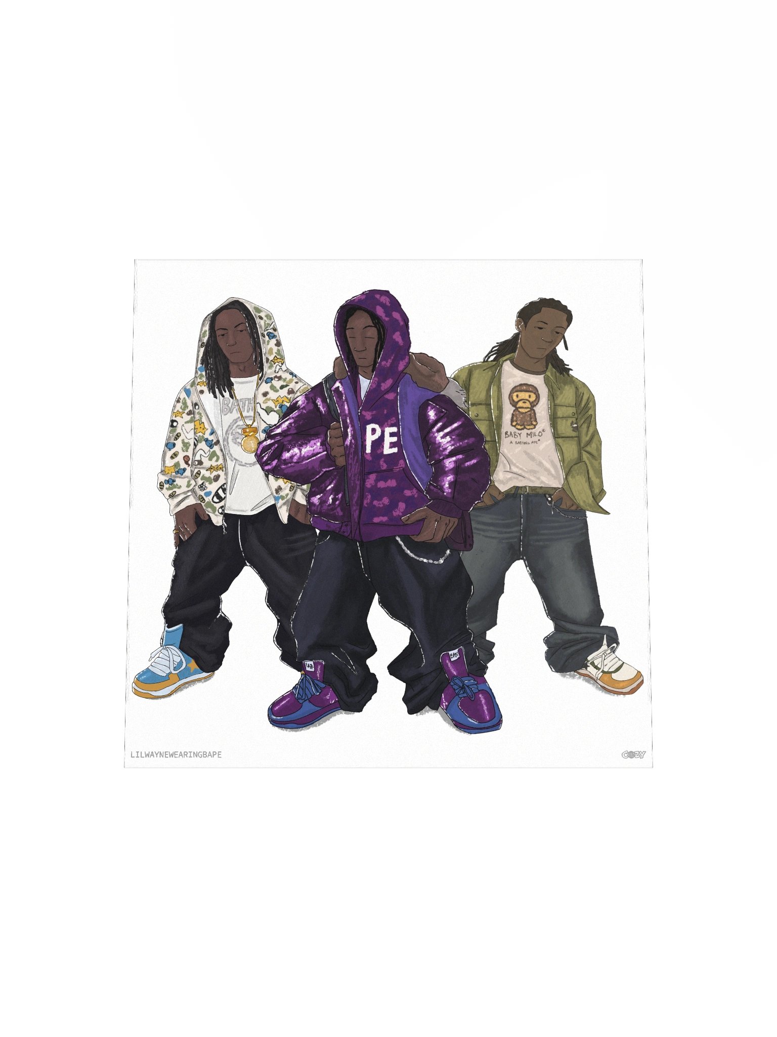 "Lil Wayne Wearing Bape" Print product image (4)
