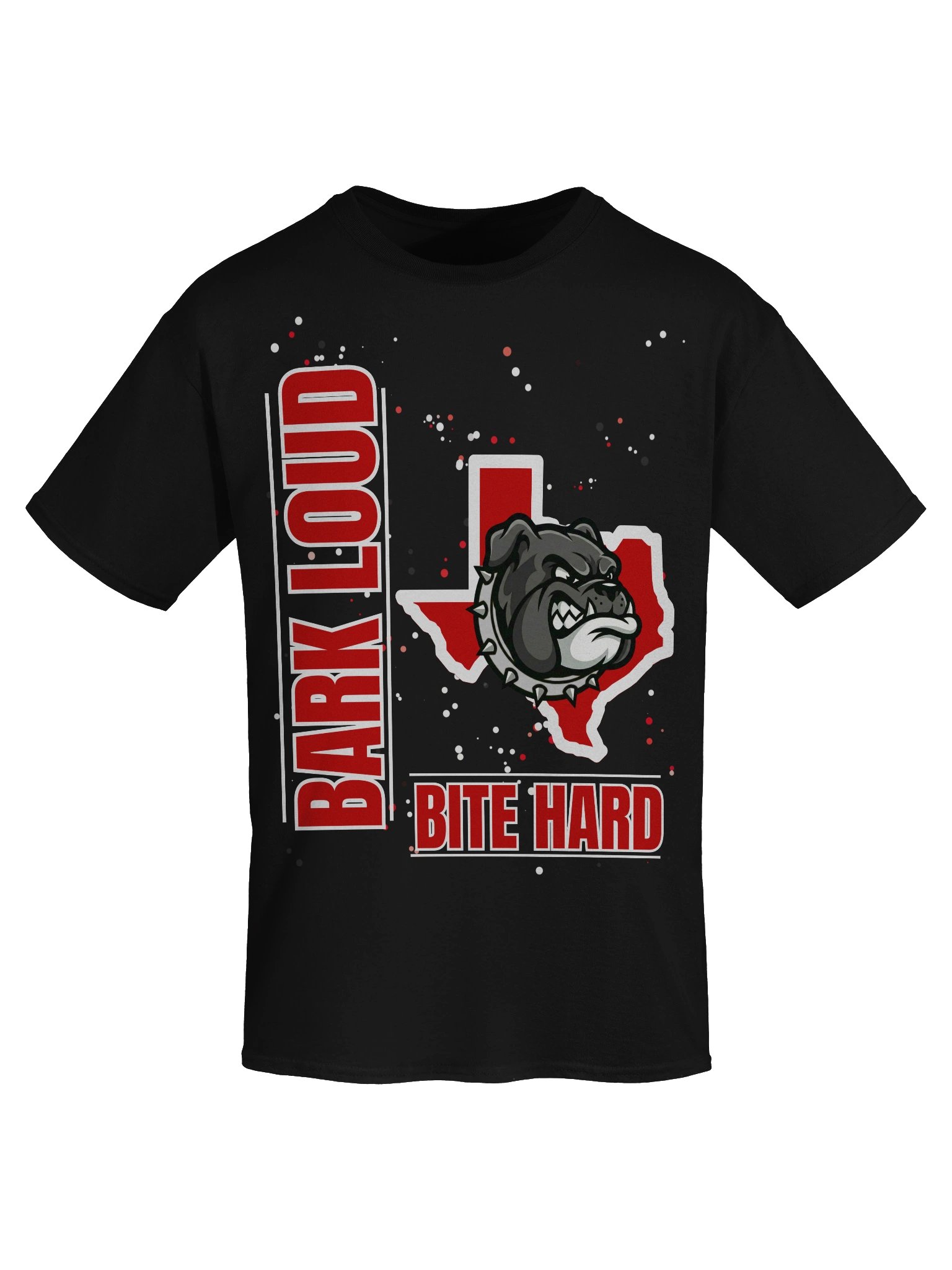 Bark Loud Spirit Tee - White on Red [READ DESCRIPTION FOR CUSTOMIZATION] product image (57)