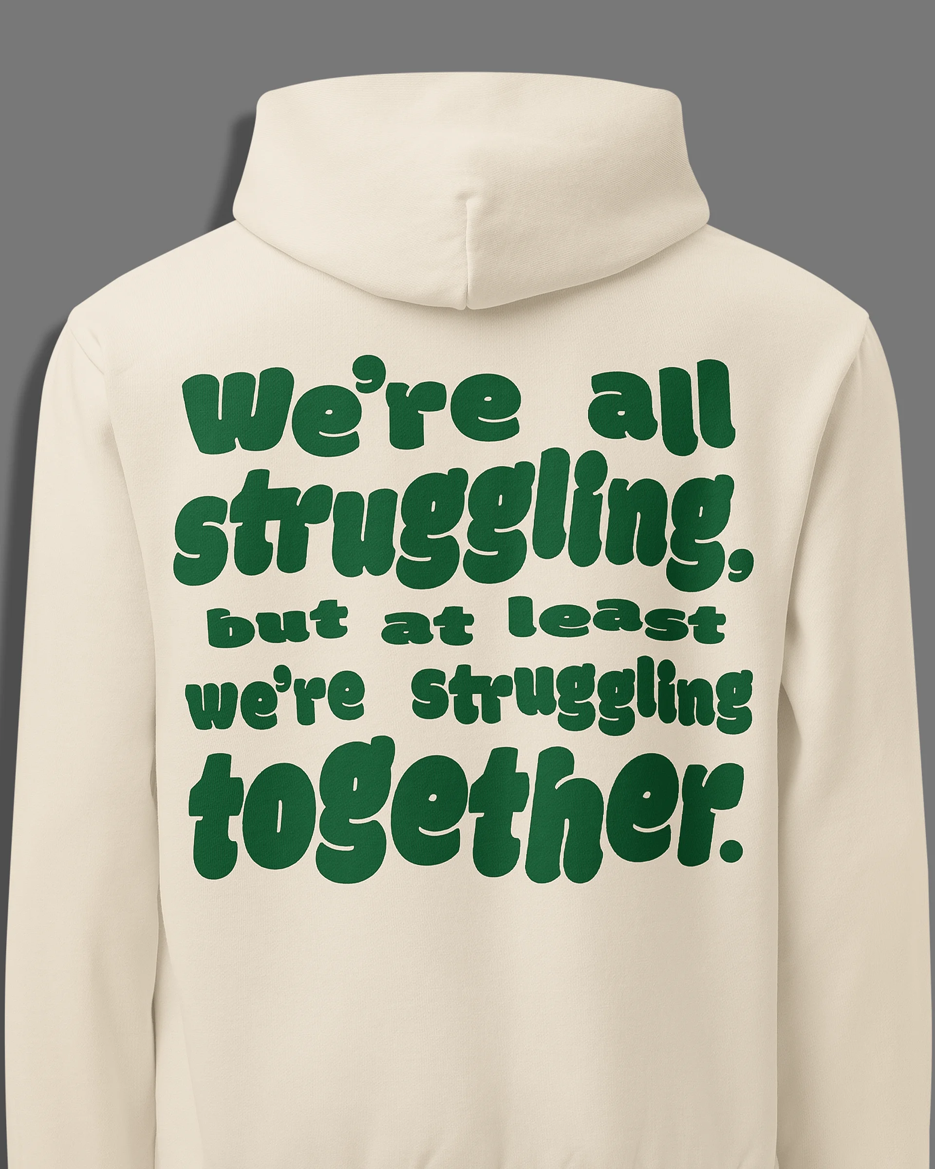Struggling Together Hoodie - Cream product image (1)