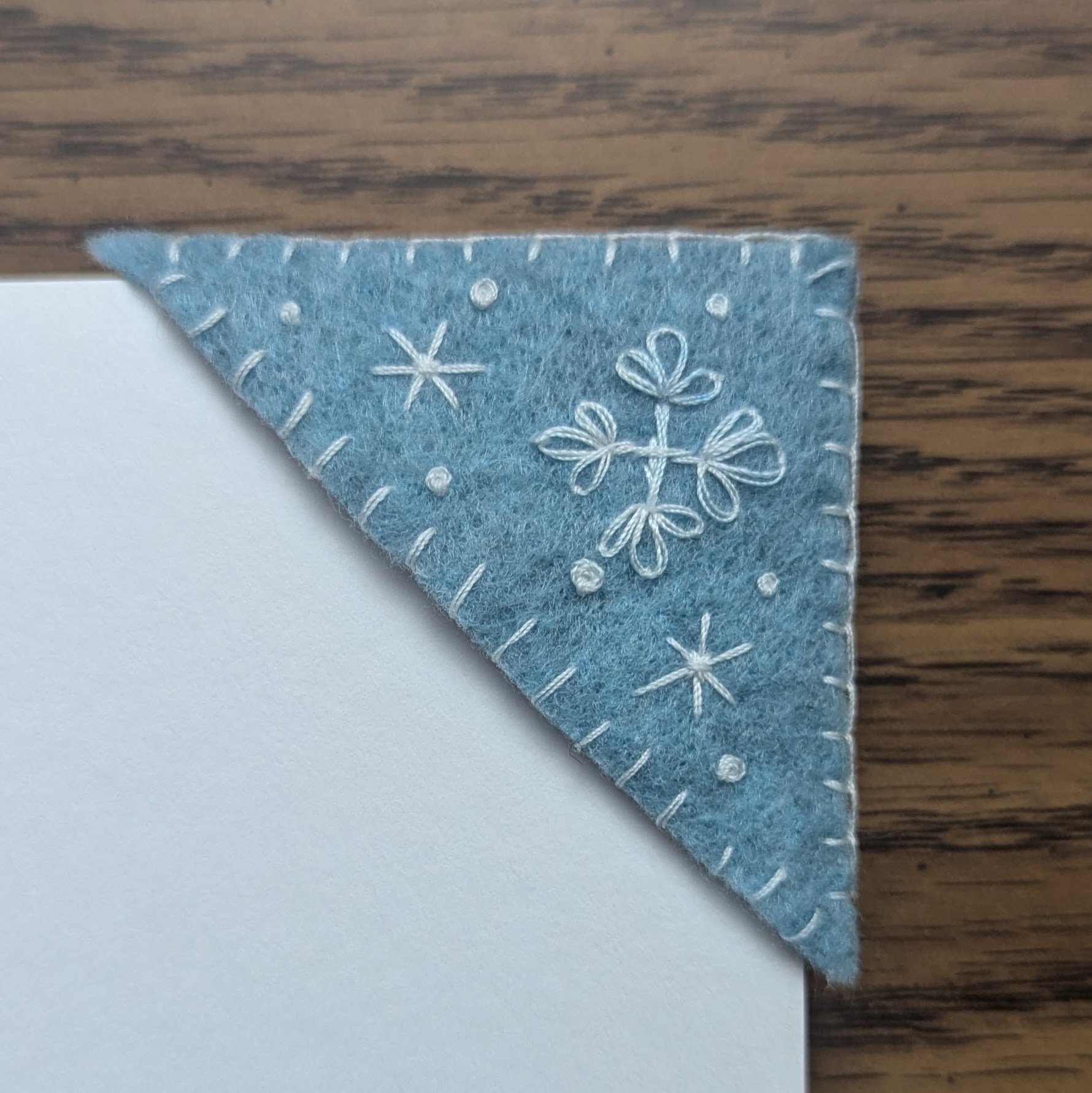 Snowflakes Embroidered Bookmark product image (1)