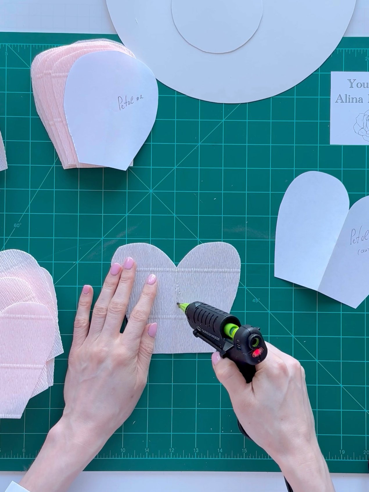DIY Giant Paper English Rose: Templates from Video Tutorial + Materials Checklist product image (4)
