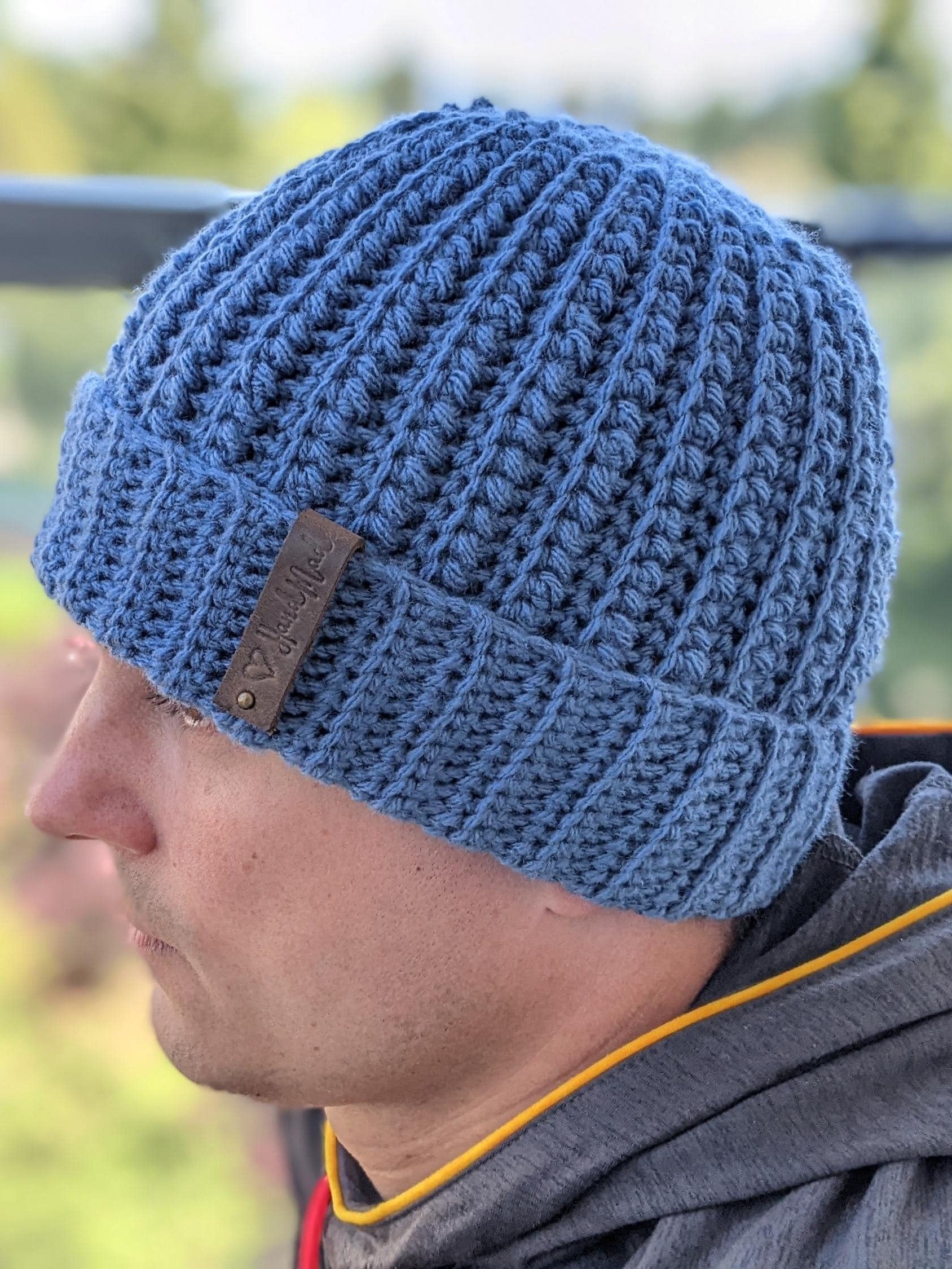 Crochet Nomad Beanie Pattern for Men product image (7)