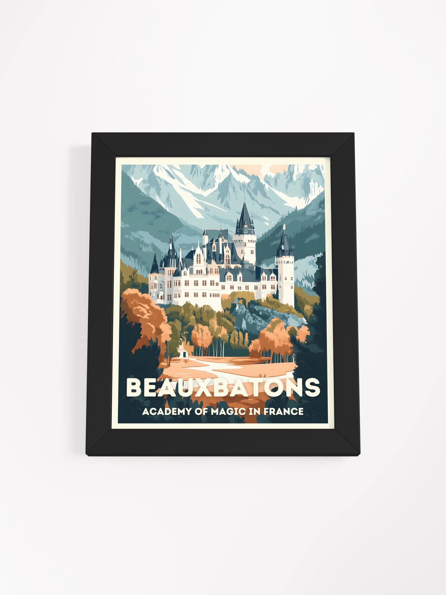France Magical School Vintage Travel Poster product image (1)