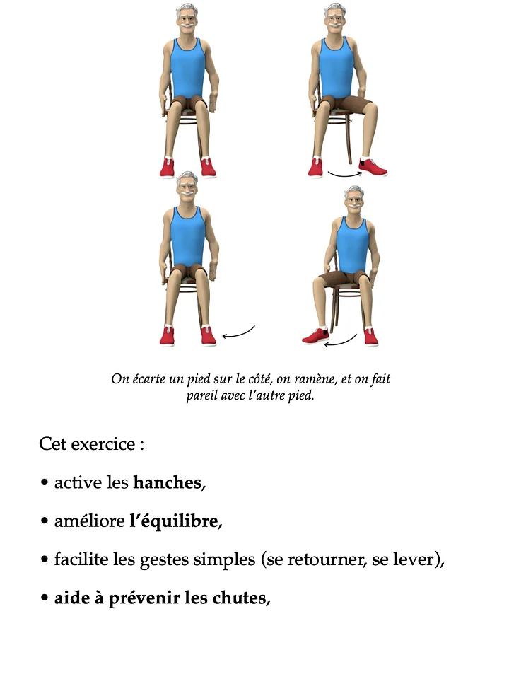 Ebook - Gym DOUCE sur chaise seniors - 20 minutes product image (2)
