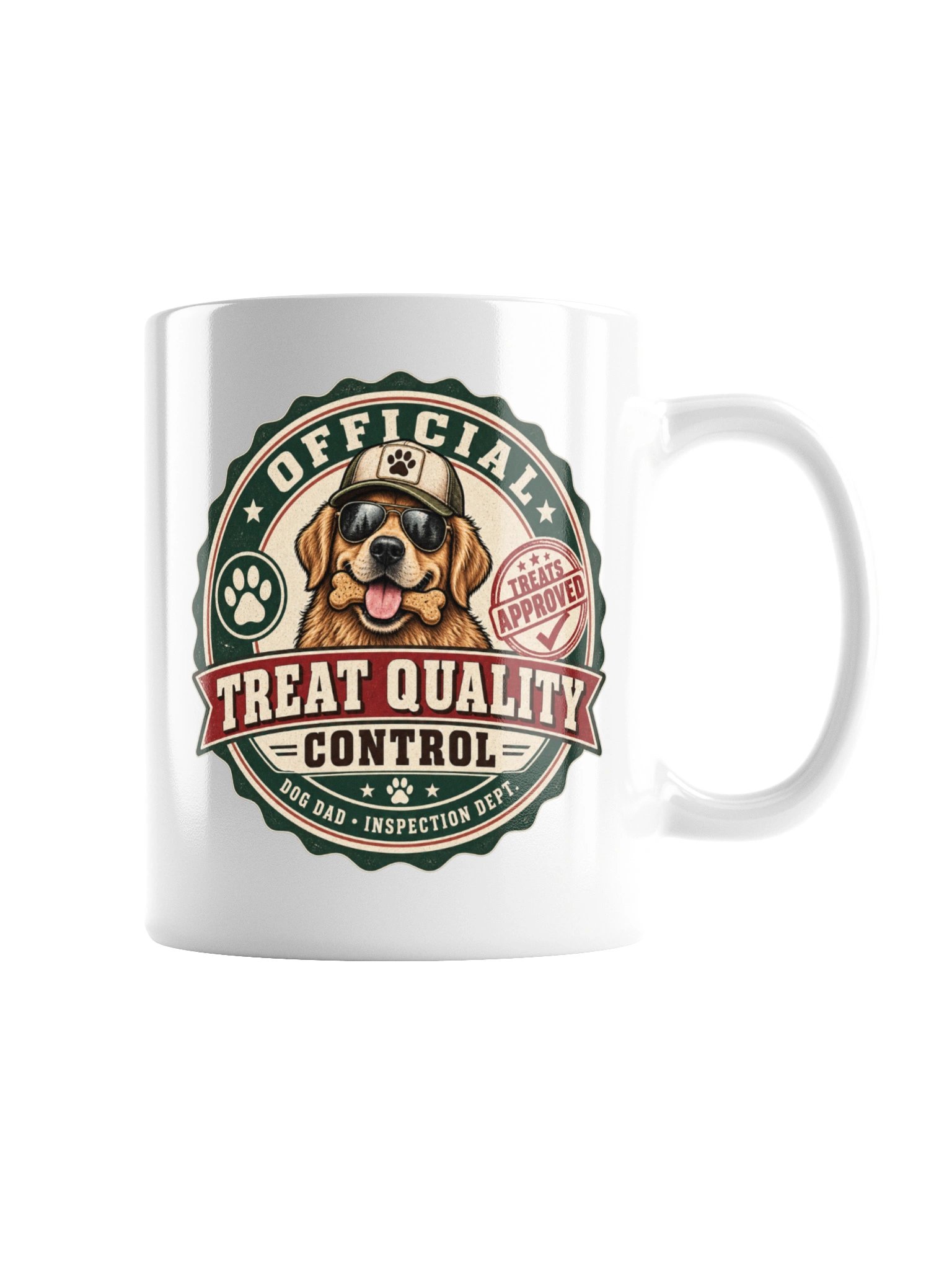 Official Treat Quality Control Mug | Funny Dog Dad Coffee Mug product image (8)