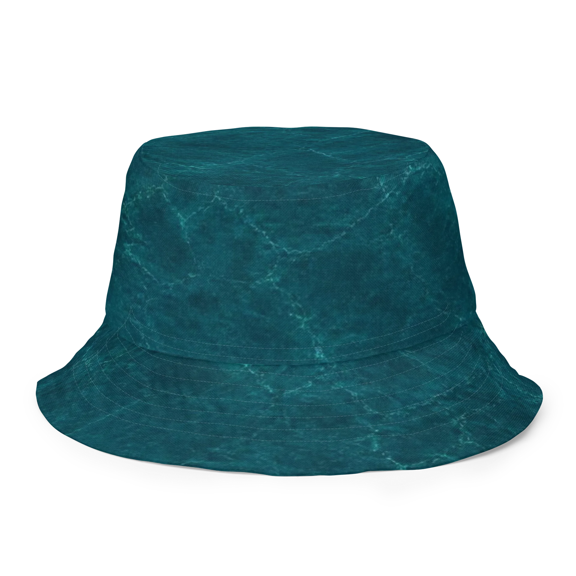 "A701" Teal Ripple Reversible Bucket Hat product image (8)