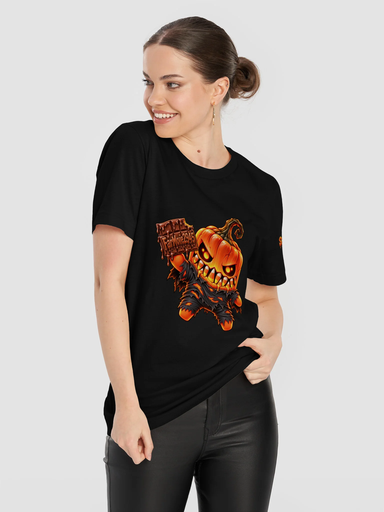 SPRITEFEST "Jack-o-Lantern Sprite" ADULT Black T-Shirt product image (11)