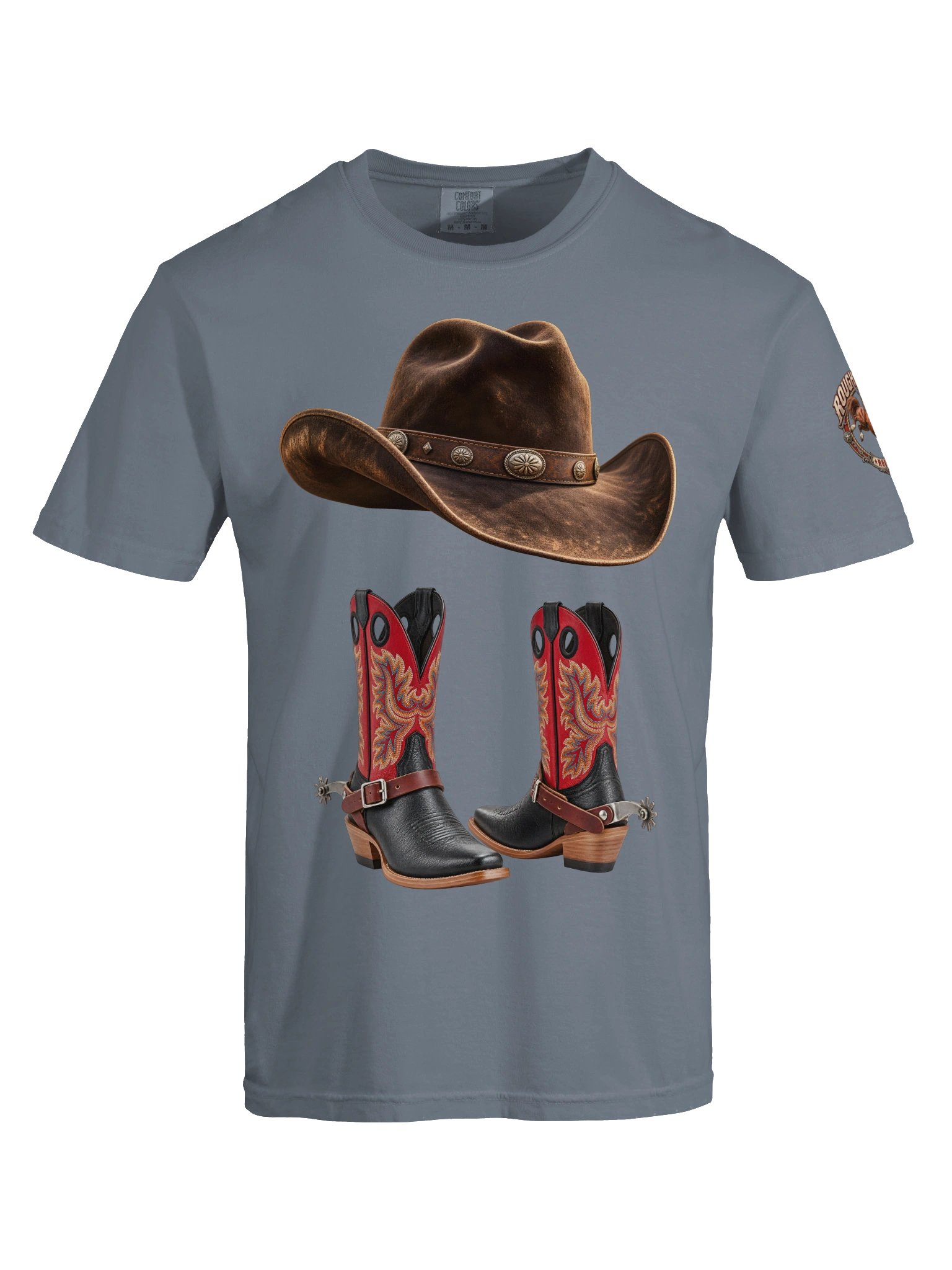 Cowboy Hat, Boots & Western Saddle T-Shirt | ROUGHSTOCK RODEO™ product image (173)