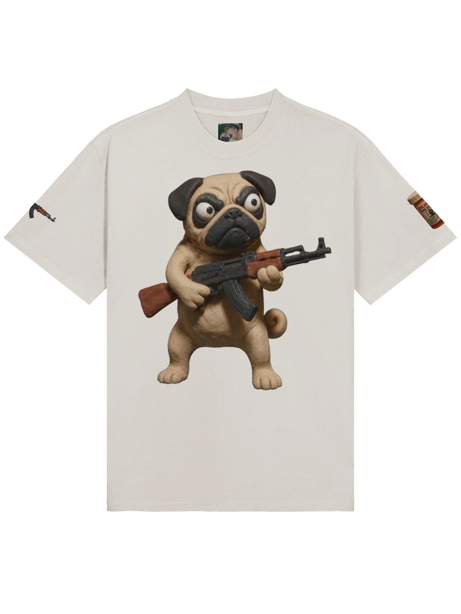 Just A Pug With A AK47 TEE product image (1)