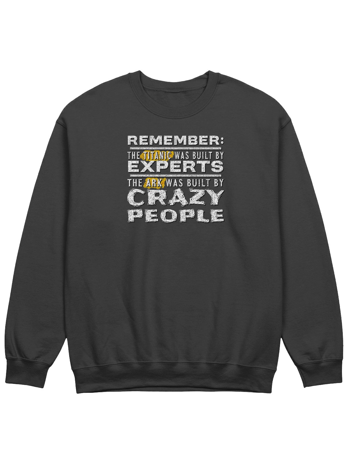 The Ark Was Built By Crazy People Sweatshirt product image (1)