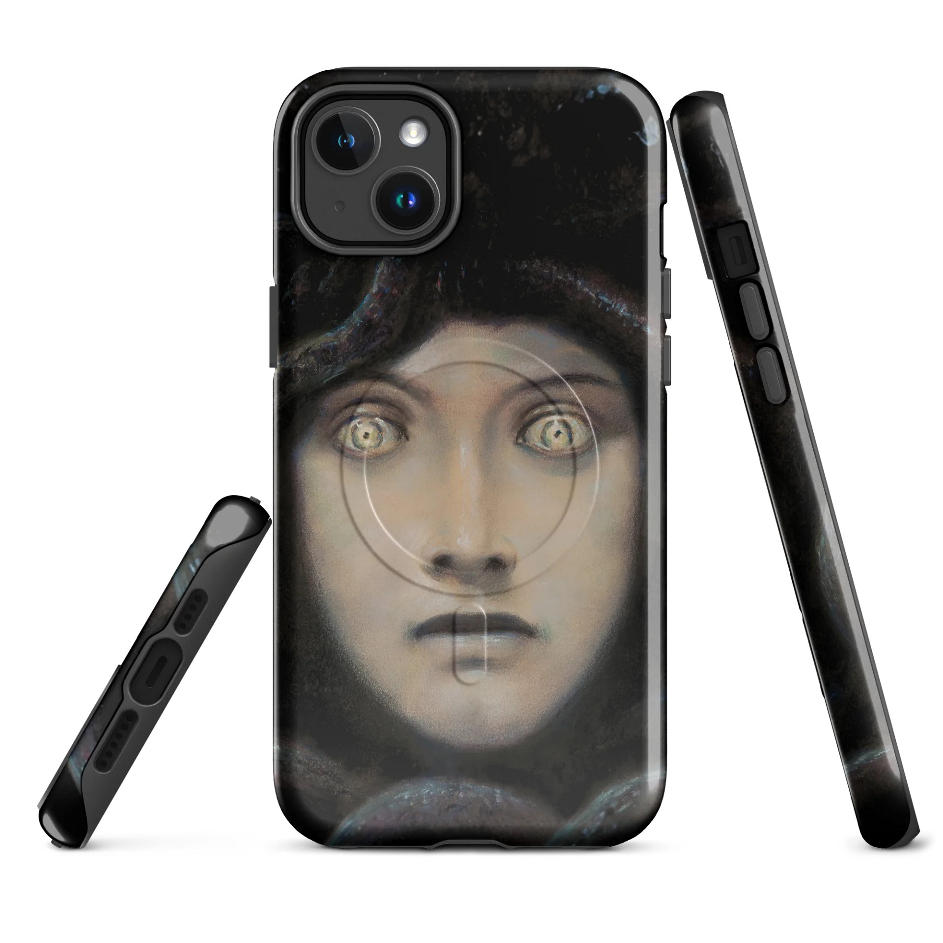Franz von Stuck – Head of Medusa (“Medusa’s Gaze”) iPhone® MagSafe® Tough Case product image (1)