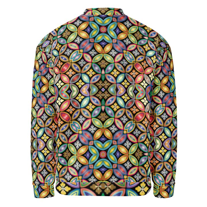 Batik Kawung Purple Bomber Jacket product image (2)