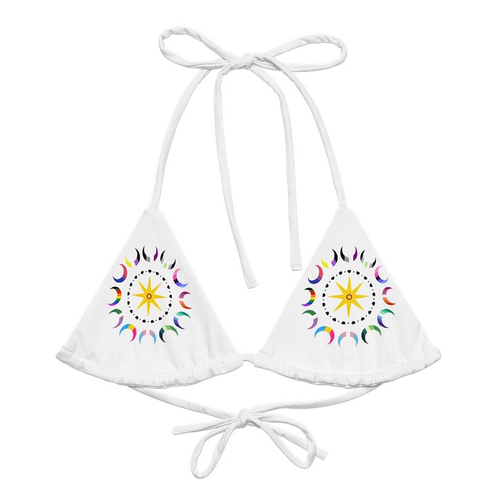 Pride Moons & Star Recycled Bikini Top product image (1)