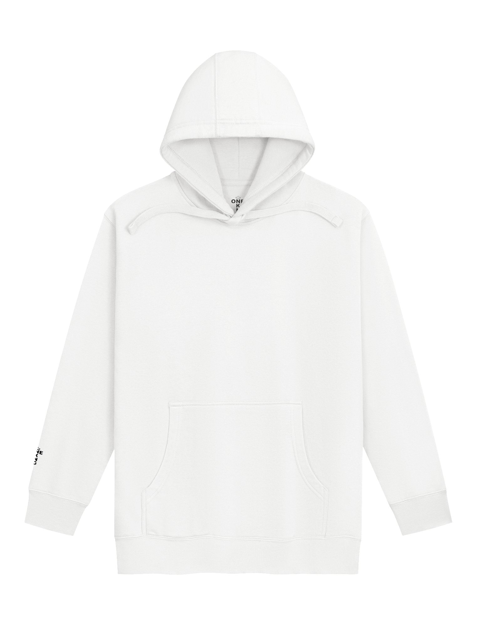 ONE KING Crusader Oakeshott Premium Soft Blend Hoodie with embroidered sleeve logo black print product image (2)