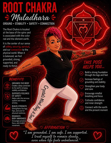 ✨ Chakra Week Begins! ✨
This week we’re diving deep into the Root Chakra (Muladhara) — the foundation of stability, safety, a...