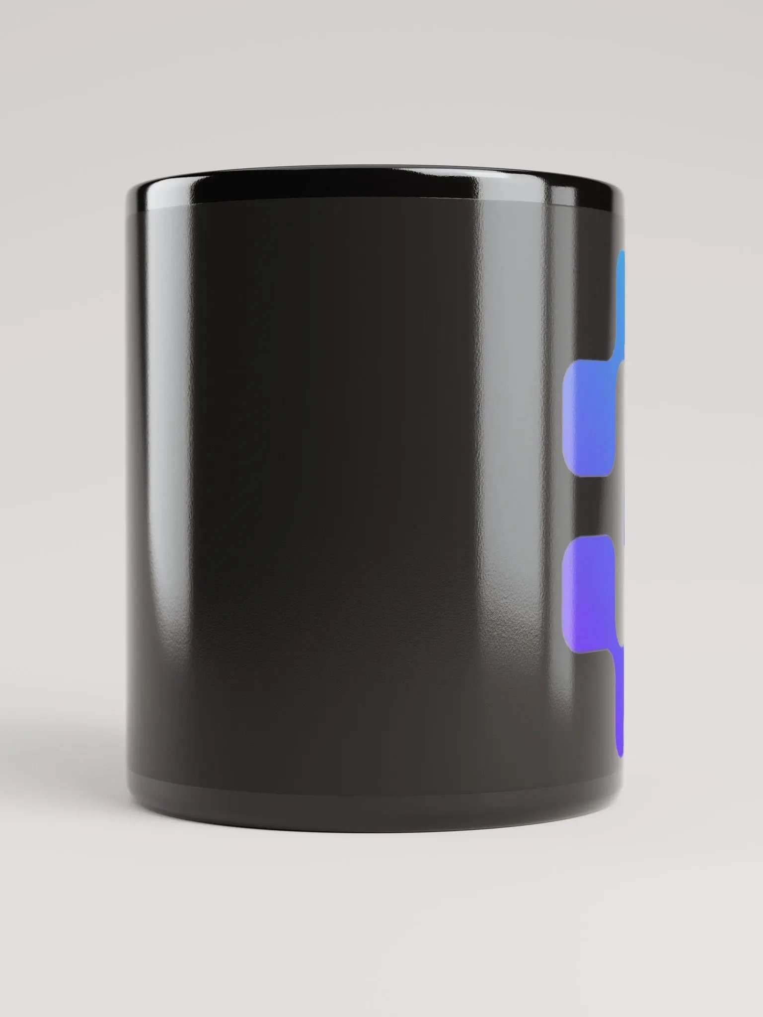 Silver Level Q Black Glossy Mug product image (5)