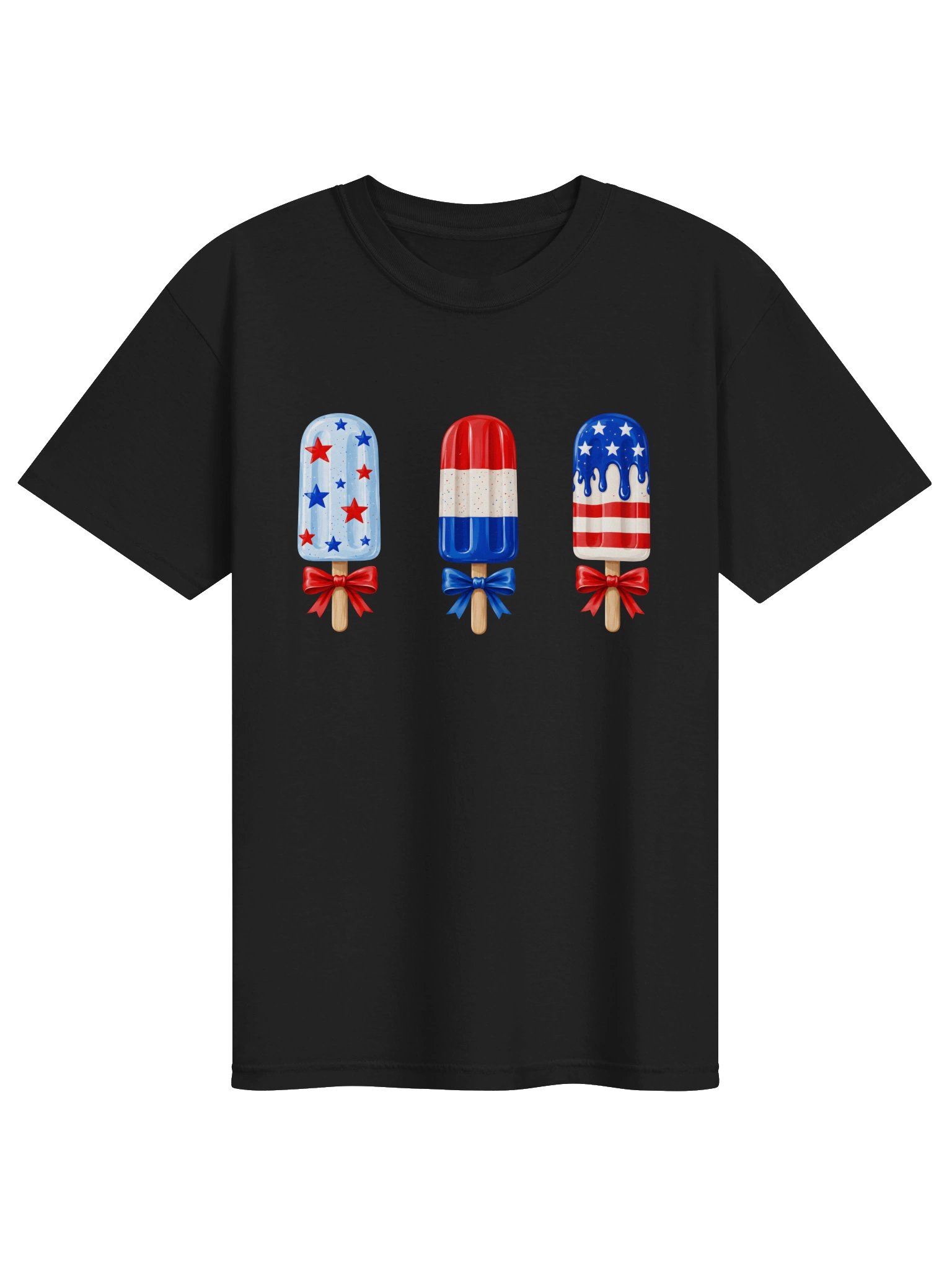 Red White Blue Ice Cream T-shirt product image (1)