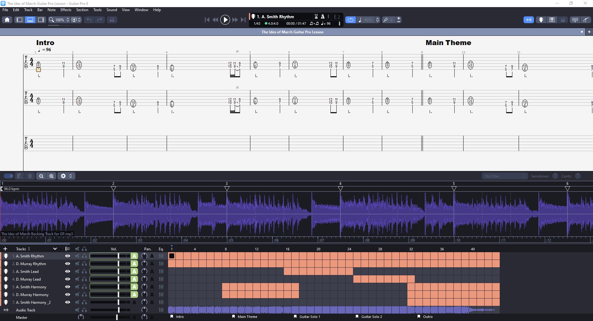 The Ides of March PDF TAB + Backing Track MP3 product image (3)