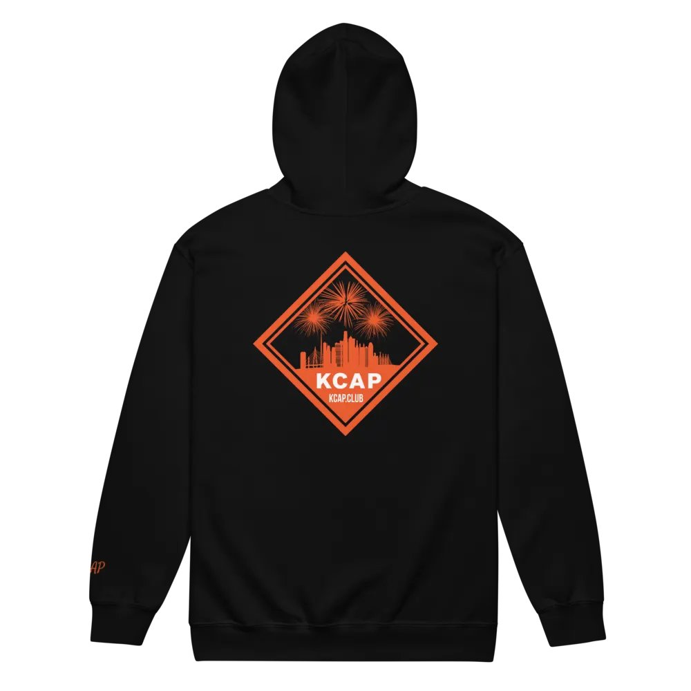 Zip Up Hoodie - Orange Logo product image (4)