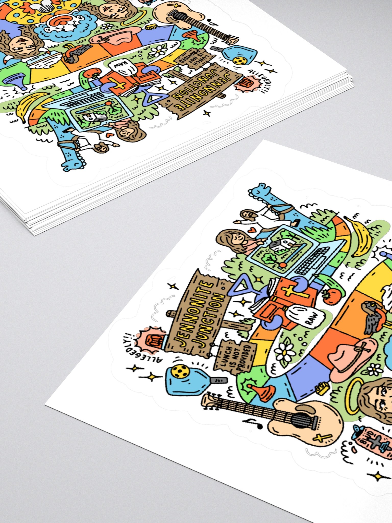 FF Land board game sticker product image (4)