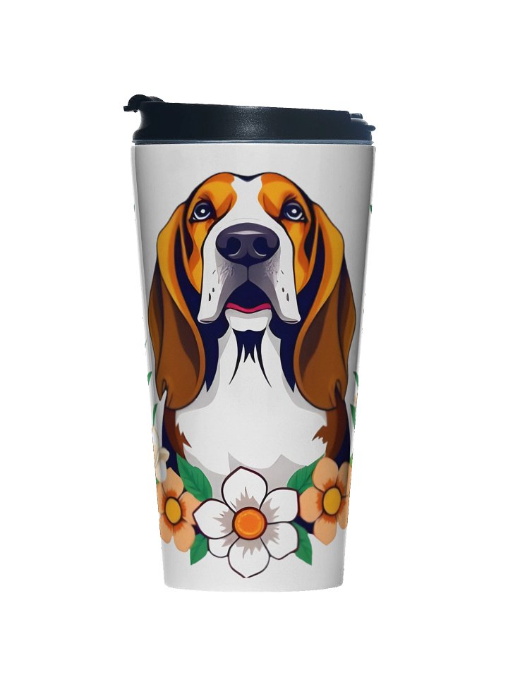 Floral Beagle Dog Travel Mug product image (1)