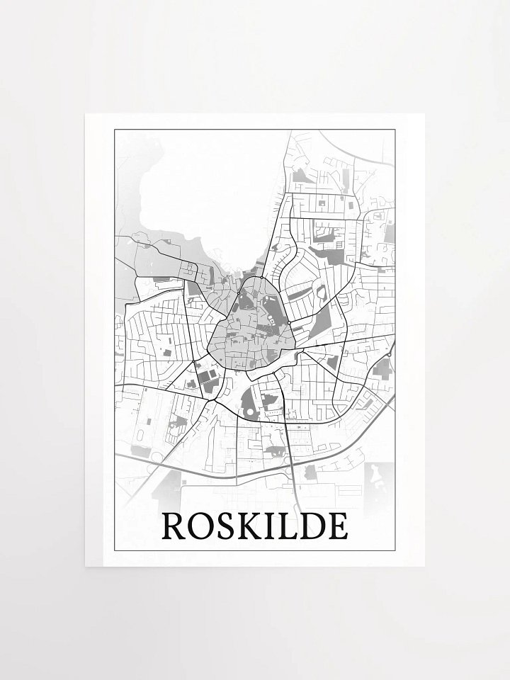 Roskilde, Denmark, city map print product image (4)
