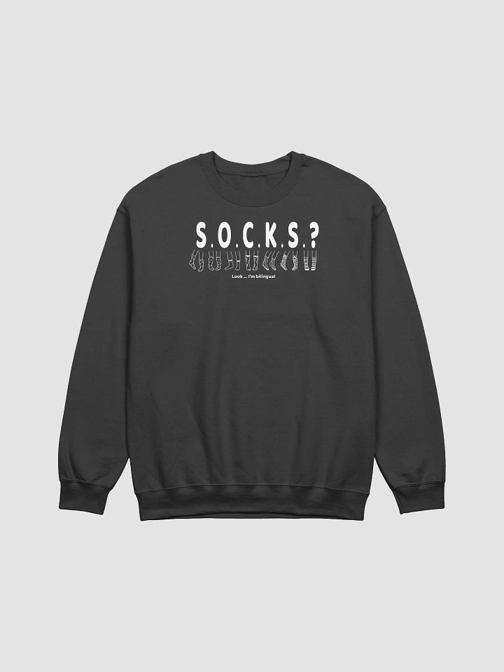 S. O. C. K. S. ? Sweatshirt • by Yo Ang product image (1)