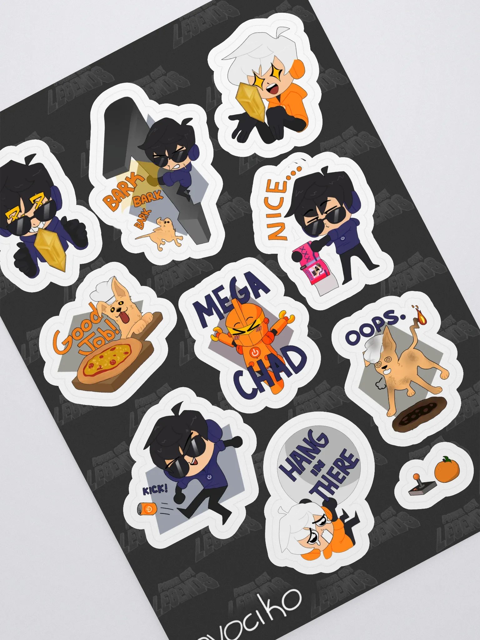 Power Guy Legends Sticker Sheet product image (1)